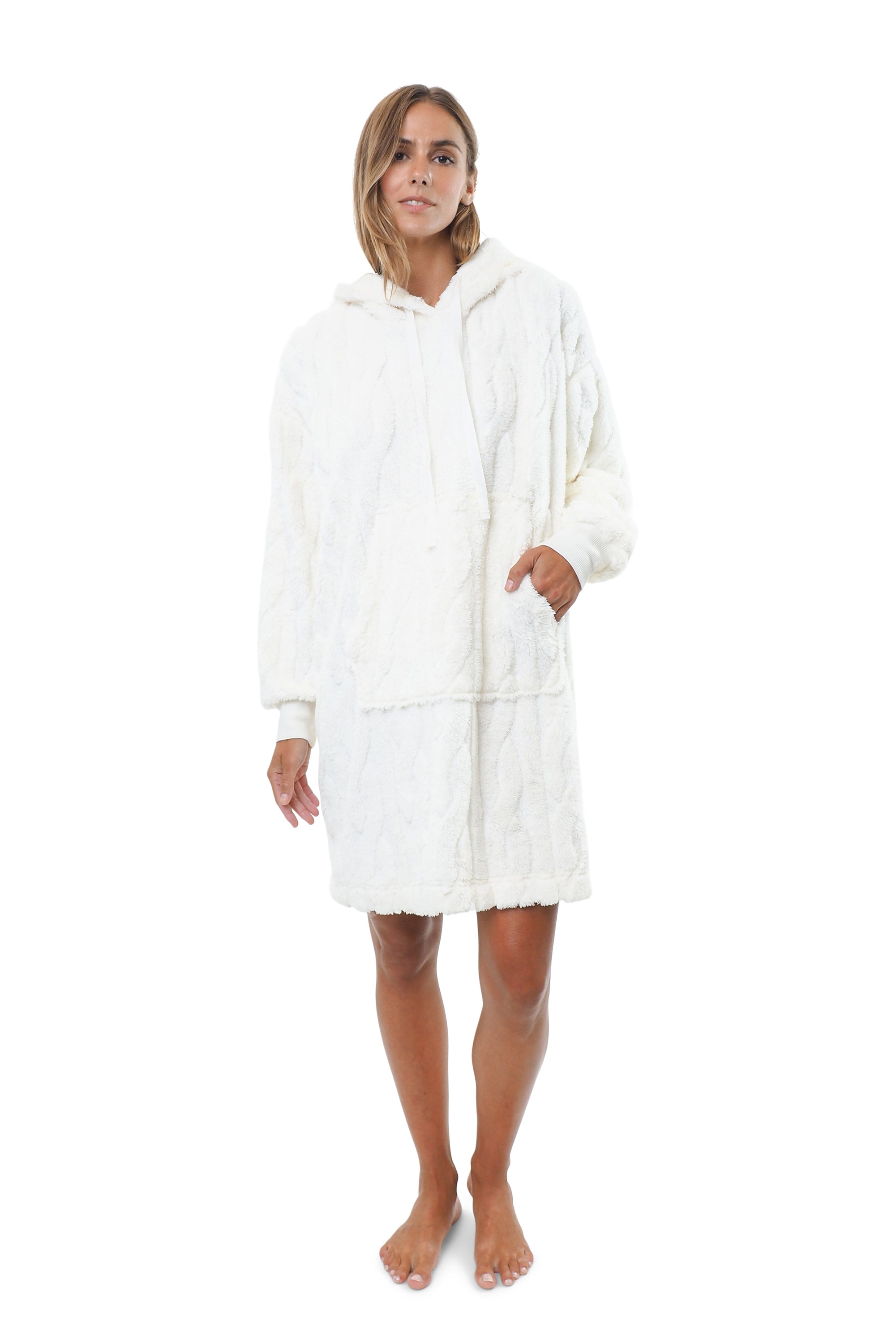 Cloud Dancer Hooded Plush Lounger
