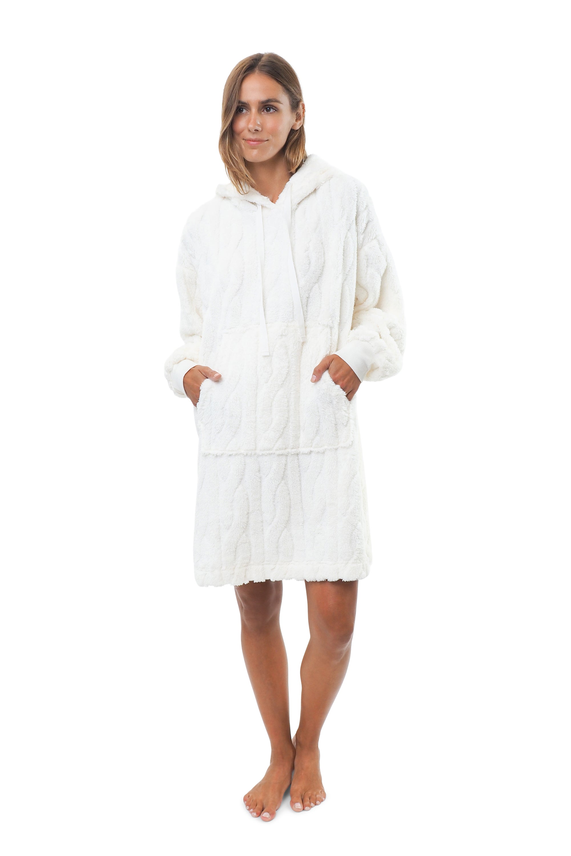 Cloud Dancer Hooded Plush Lounger