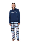 Navy Blazer Hooded Fleece PJ Set