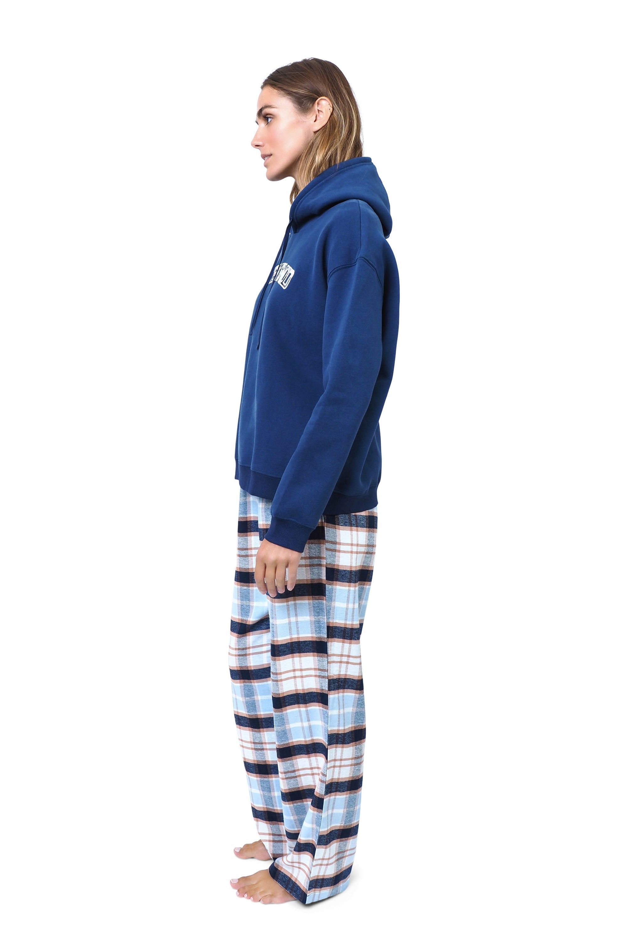 Navy Blazer Hooded Fleece PJ Set